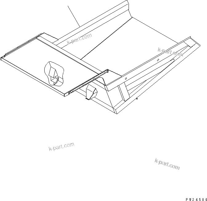 Komatsu parts book diagram for HD255-5 S/N 1001-UP: BODY(#1001-1600)
