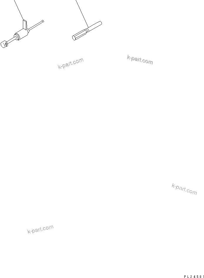 Komatsu parts book diagram for HD255-5 S/N 1001-UP: GENERAL TOOL (1/2)