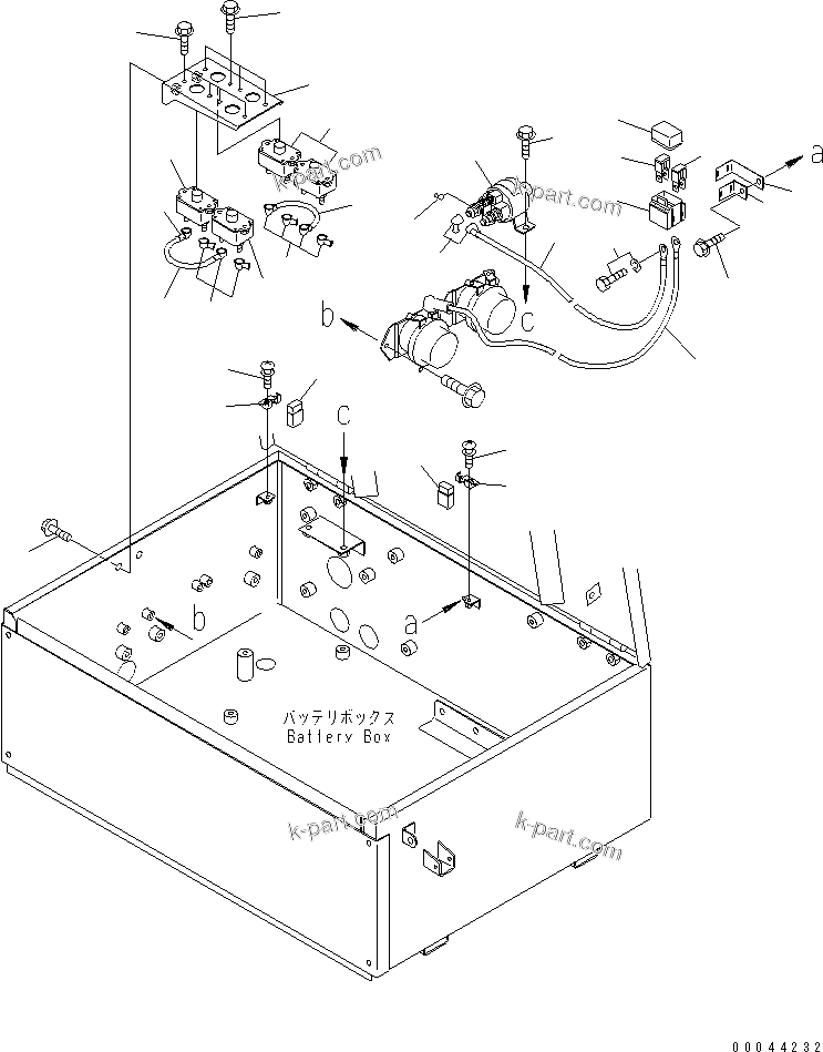 Komatsu parts book diagram for HD465-7R S/N 15001-15351 (W/O EGR): BATTERY (CIRCUIT BREAKER)(#15025-)