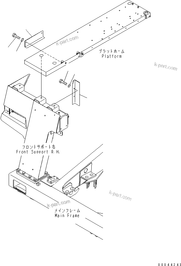 Komatsu parts book diagram for HD465-7R S/N 15001-15351 (W/O EGR): ELECTRICAL SYSTEM (MUD COVER)(#15025-)