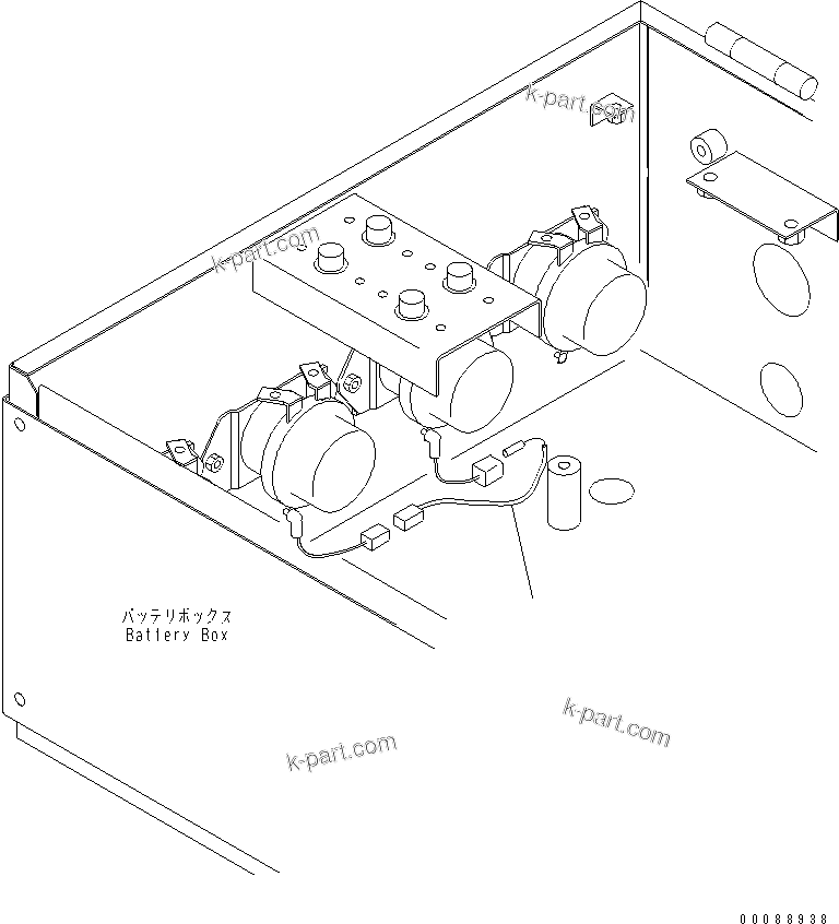 Komatsu parts book diagram for HD465-7R S/N 15001-15351 (W/O EGR): MONITORING (OIL FILTER SENSOR WIRING)(#15001-)