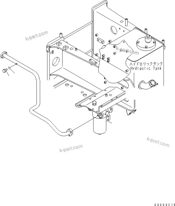 Komatsu parts book diagram for HD465-7R S/N 15001-15351 (W/O EGR): AUTO SUSPENSION LESS PLUG(#15025-)