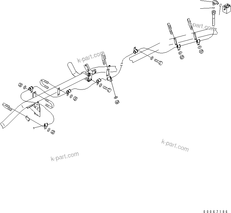 Komatsu parts book diagram for HD465-7R S/N 15001-15351 (W/O EGR): HYDRAULIC TANK (STEERING OIL COOLER RELATED PARTS)(#15025-)