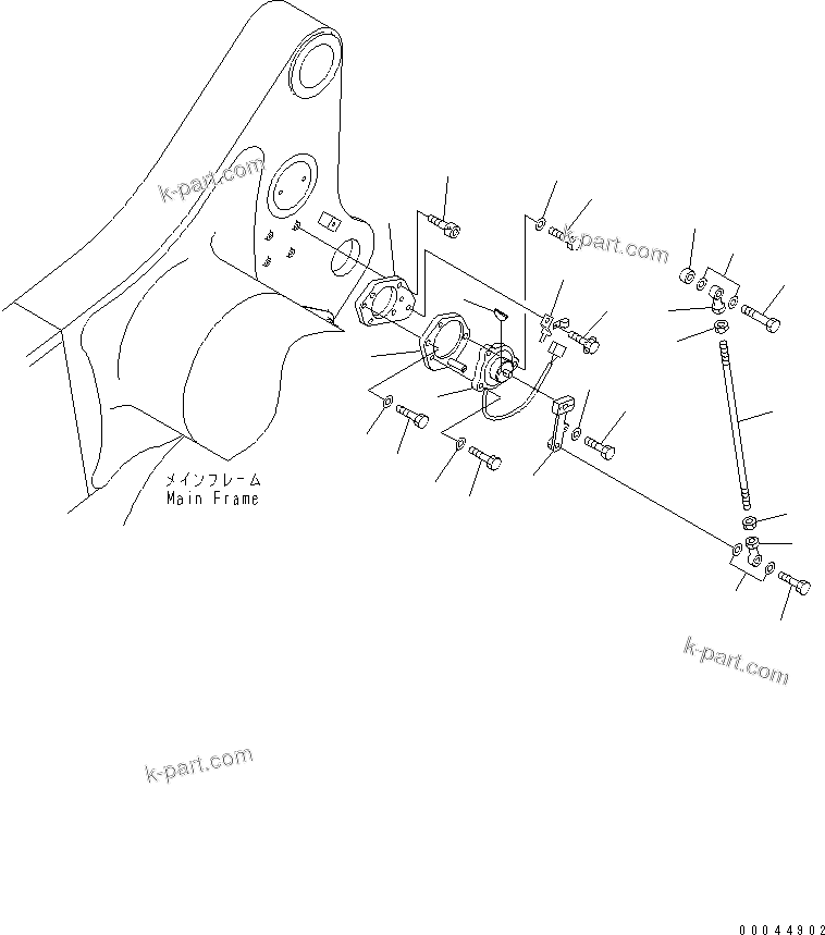 Komatsu parts book diagram for HD465-7R S/N 15001-15351 (W/O EGR): POSITIONER(#15001-15024)