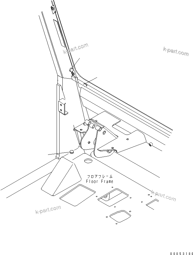 Komatsu parts book diagram for HD465-7R S/N 15001-15351 (W/O EGR): OPERATOR'S CAB (ANTENNA LESS)(#15001-)