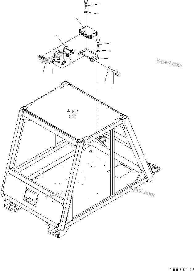 Komatsu parts book diagram for HD465-7R S/N 15001-15351 (W/O EGR): FLOOR (ABS CONTROLLER)(#15001-)