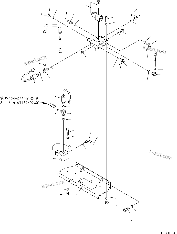 Komatsu parts book diagram for HD465-7R S/N 15001-15351 (W/O EGR): ASR CHASSIS (ASR REAR BRACKET) (VALVE AND SWITCH)(#15001-15024)