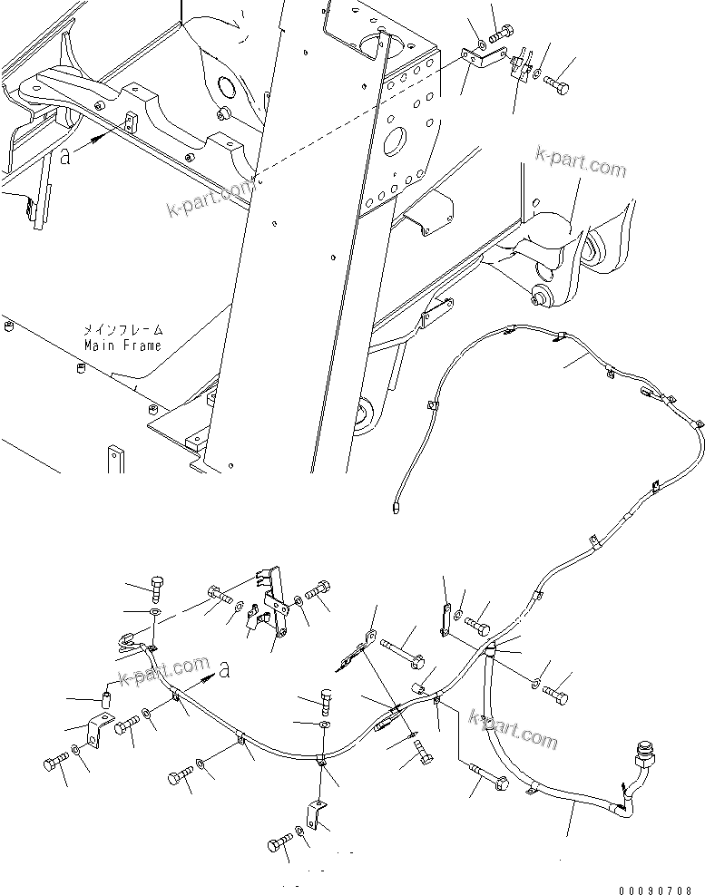 Komatsu parts book diagram for HD785-7 S/N 7001-8172: ENGINE (OILPAN HEATER) (1/2)(#7440-)