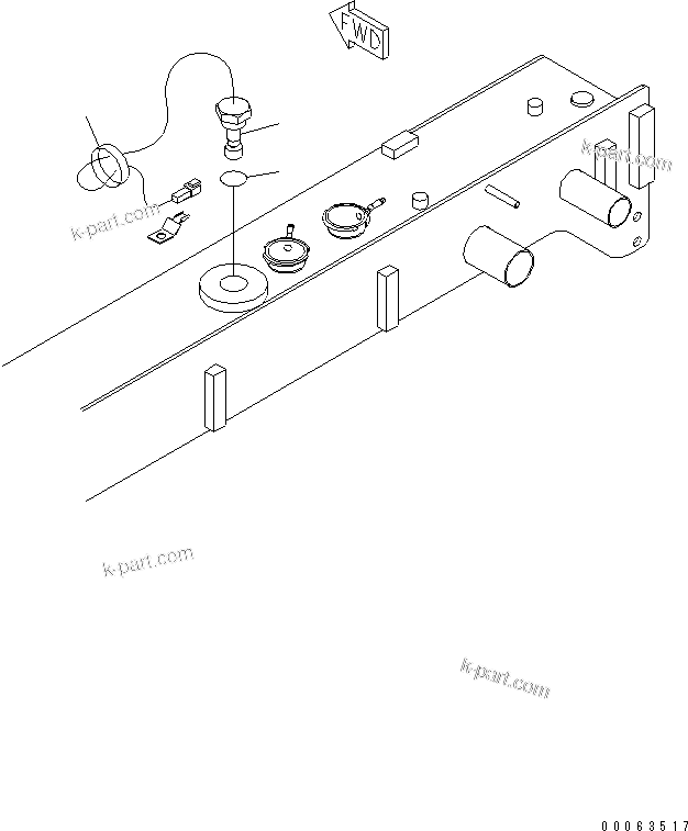 Komatsu parts book diagram for HD785-7 S/N 7001-8172: RADIATOR (COOLANT LEVEL SENSOR)(#7169-)