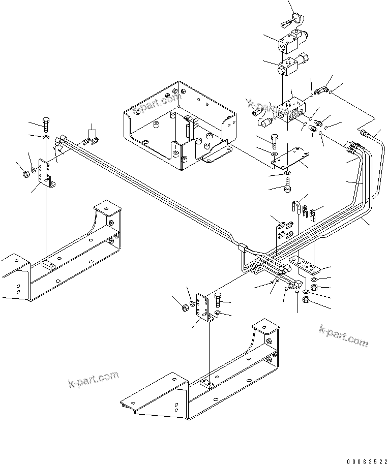 Komatsu parts book diagram for HD785-7 S/N 7001-8172: EXHAUST BRAKE VALVE(#7169-)