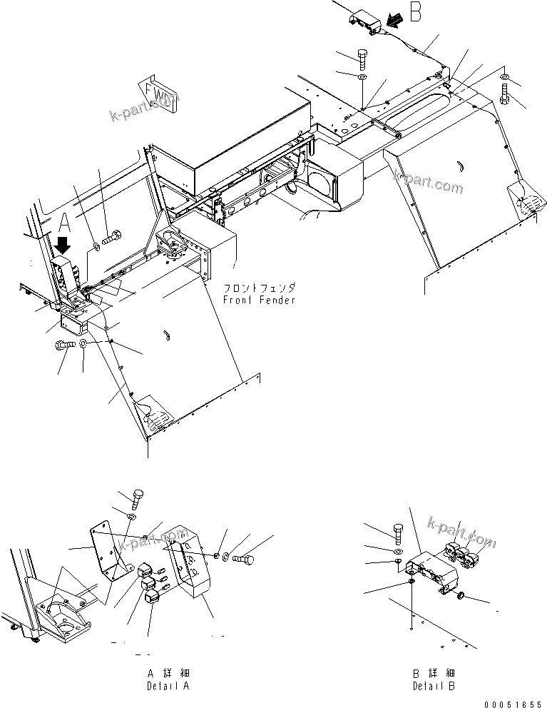 Komatsu parts book diagram for HD785-7 S/N 7001-8172: PAYLOAD METER LAMP(#7001-7168)