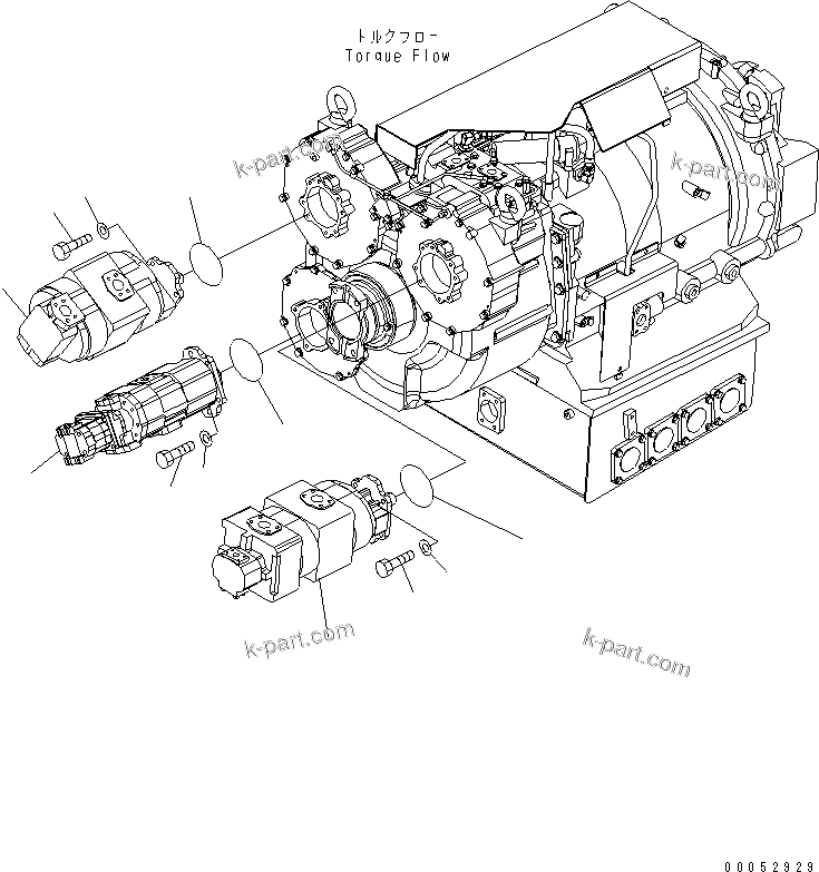 Komatsu parts book diagram for HD785-7 S/N 7001-8172: HYDRAULIC PUMP(#7169-)
