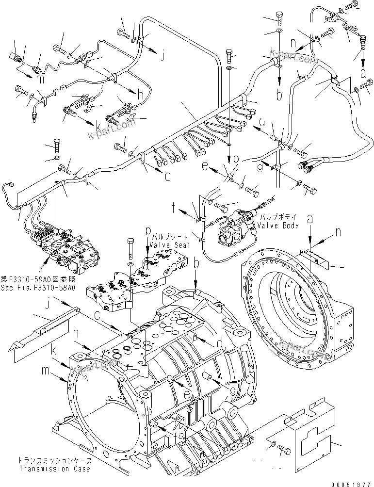 Komatsu parts book diagram for HD785-7 S/N 7001-8172: TRANSMISSION SENSOR(#7001-)