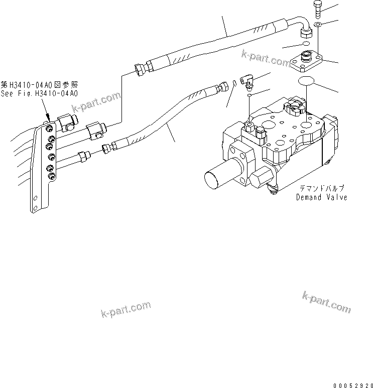 Komatsu parts book diagram for HD785-7 S/N 7001-8172: HYDRAULIC TANK (STEERING VALVE LINE)(#7001-7168)