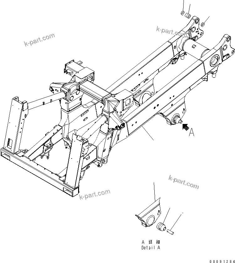 Komatsu parts book diagram for HD785-7 S/N 7001-8172: MAIN FRAME (FRAME) (EXHAUST BRAKE)(#7001-7168)