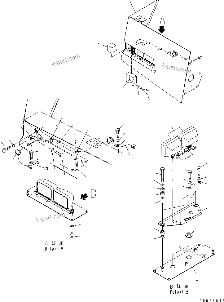 Komatsu parts book diagram for HD785-7 S/N 7001-8172: FRONT SUPPORT (R.H.) (SUPPORT)(#7001-7168)