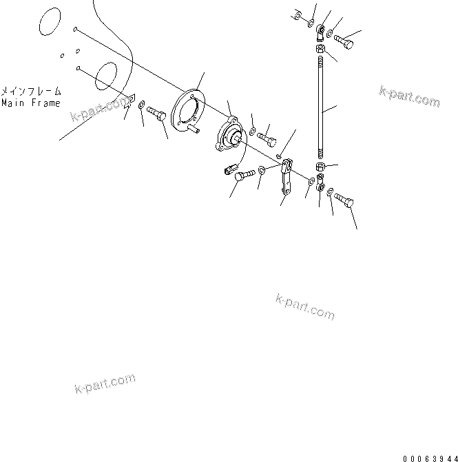 Komatsu parts book diagram for HD785-7 S/N 7001-8172: POSITIONER(#7169-)