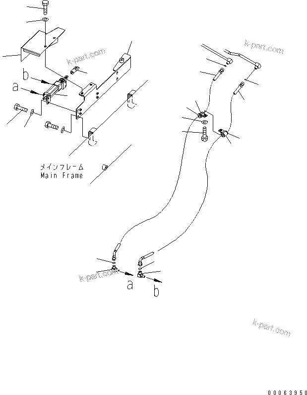 Komatsu parts book diagram for HD785-7 S/N 7001-8172: EXHAUST BRAKE (CYLINDER) (L.H.) (1/2)(#7169-)