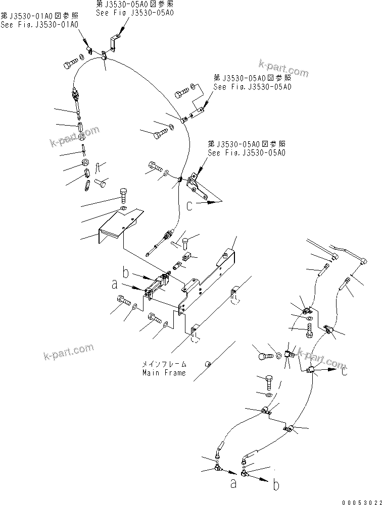 Komatsu parts book diagram for HD785-7 S/N 7001-8172: EXHAUST BRAKE (CYLINDER) (L.H.)(#7001-7168)