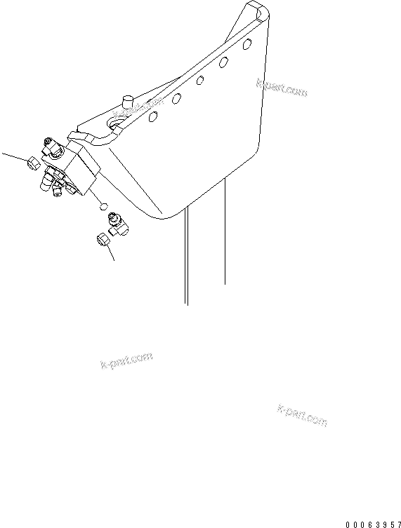 Komatsu parts book diagram for HD785-7 S/N 7001-8172: EXHAUST BRAKE (AUTO SUSPENSION LESS)(#7169-7439)