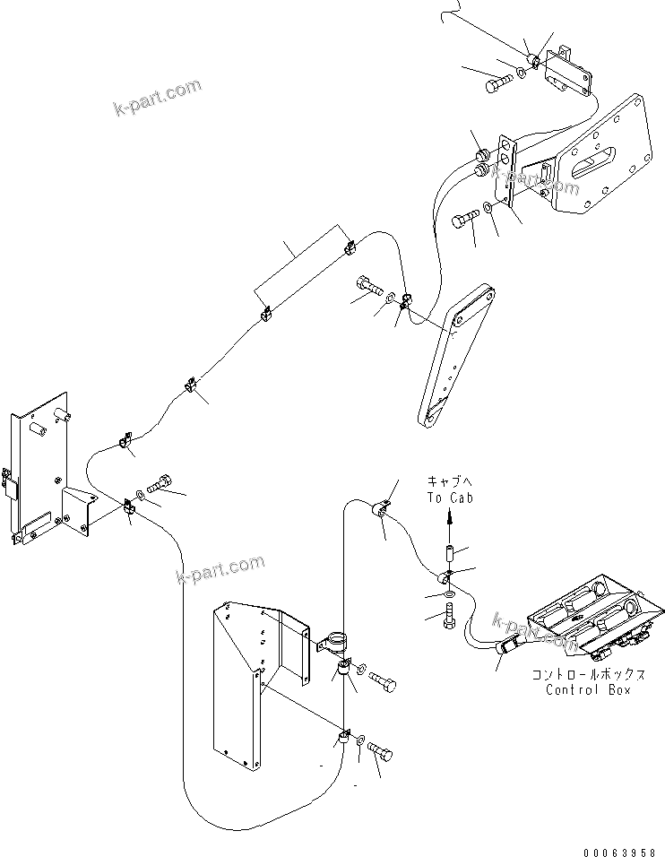 Komatsu parts book diagram for HD785-7 S/N 7001-8172: TRANSMISSION CONTROL(#7001-)