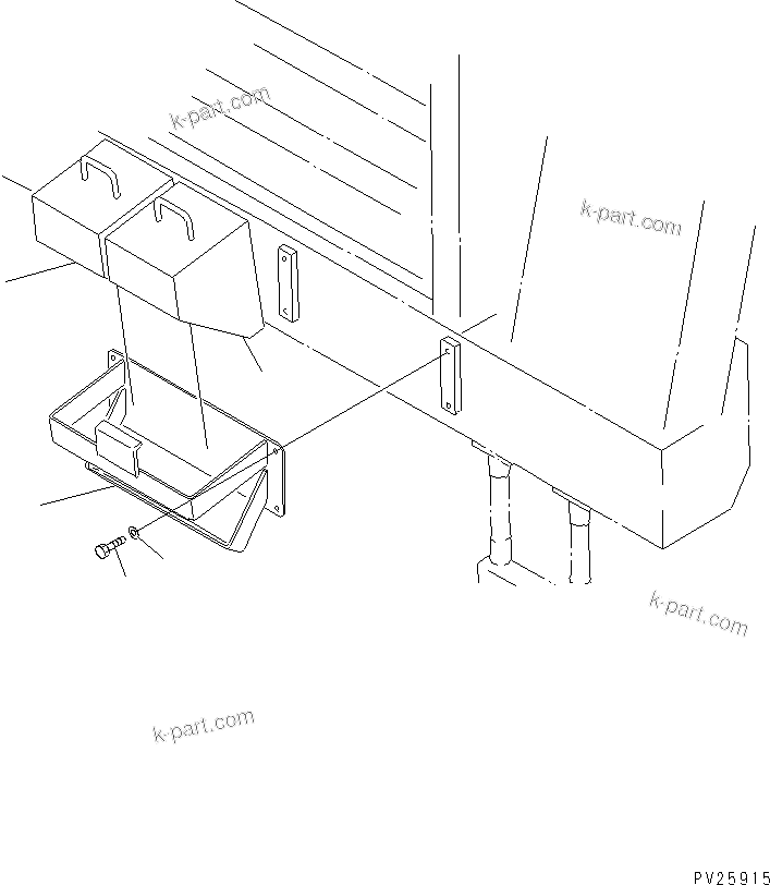 Komatsu parts book diagram for HD785-7 S/N 7001-8172: TIRE STOPPER(#7001-)