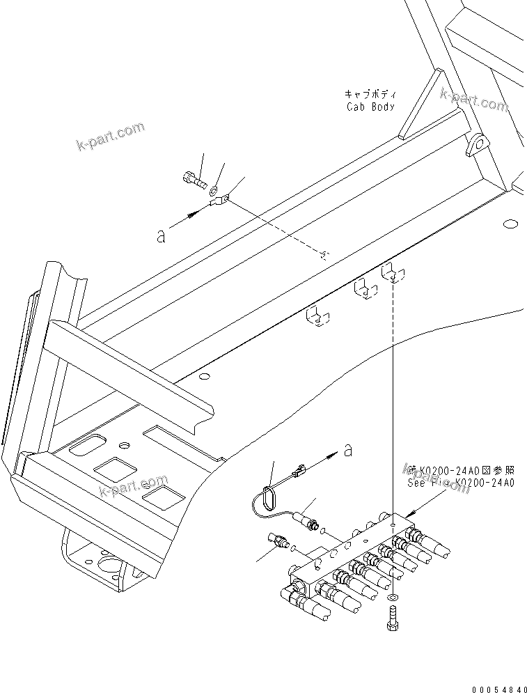 Komatsu parts book diagram for HD785-7 S/N 7001-8172: FLOOR (BRAKE CONTROLE) (3/3)(#7001-)