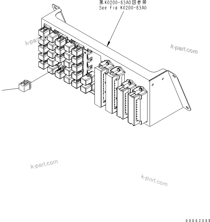 Komatsu parts book diagram for HD785-7 S/N 7001-8172: FLOOR (SIDE LAMP RELAY)(#7001-)