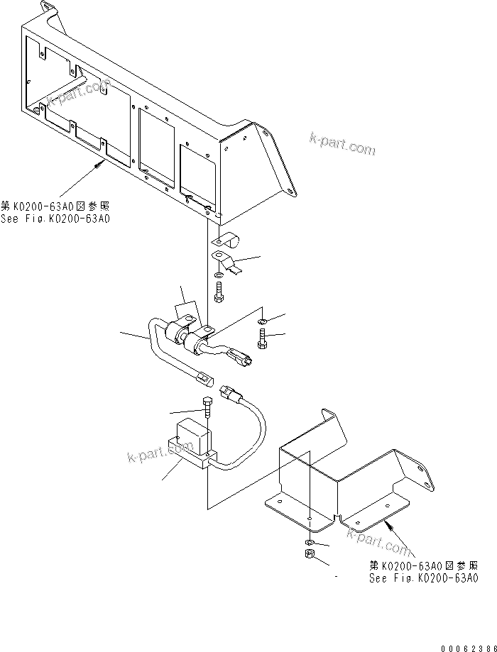 Komatsu parts book diagram for HD785-7 S/N 7001-8172: FLOOR (ROLL OVER ANGLE SENSOR)(#7001-)