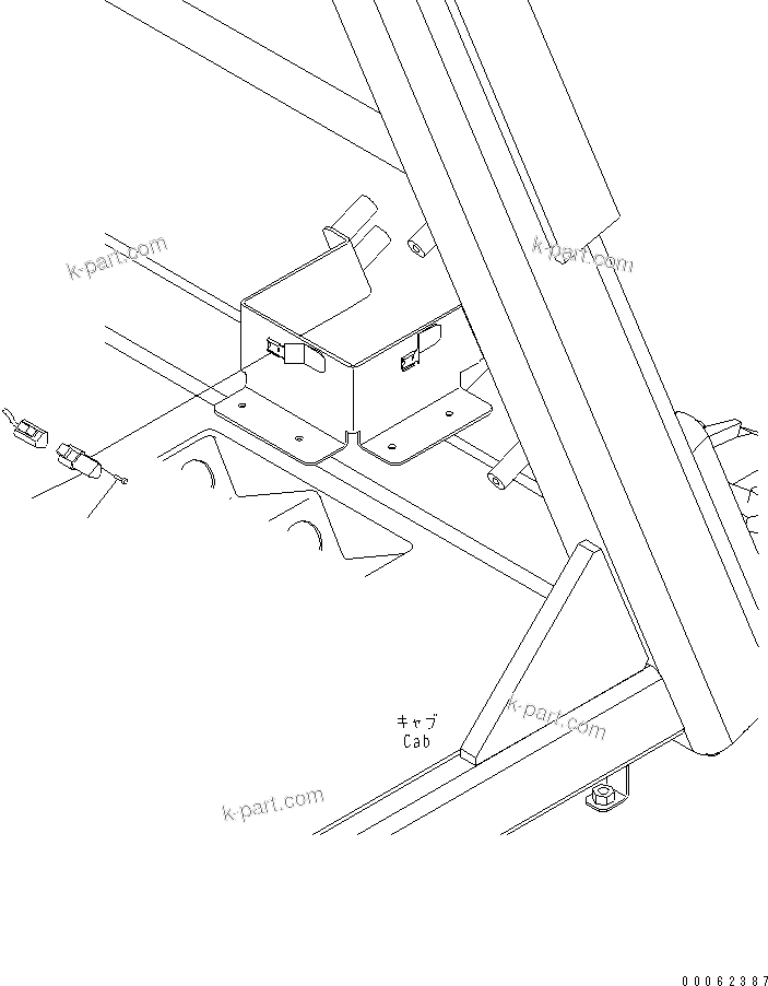 Komatsu parts book diagram for HD785-7 S/N 7001-8172: FLOOR (ROLL OVER ANGLE SENSOR LESS PARTS)(#7001-)