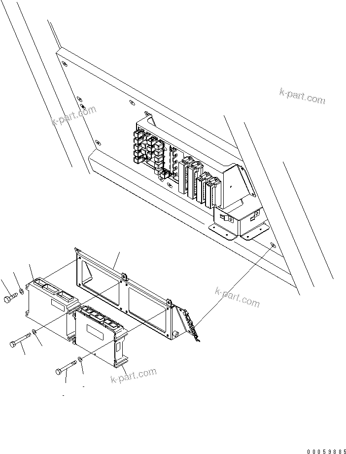 Komatsu parts book diagram for HD785-7 S/N 7001-8172: FLOOR (FLOOR WIRING) (1/2)(#7001-)
