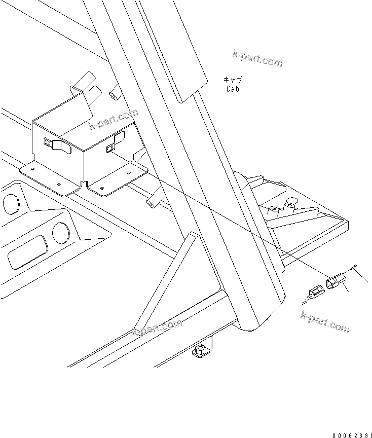 Komatsu parts book diagram for HD785-7 S/N 7001-8172: FLOOR (PAYLOAD METER ANGLE SENSOR LESS PARTS)(#7001-)