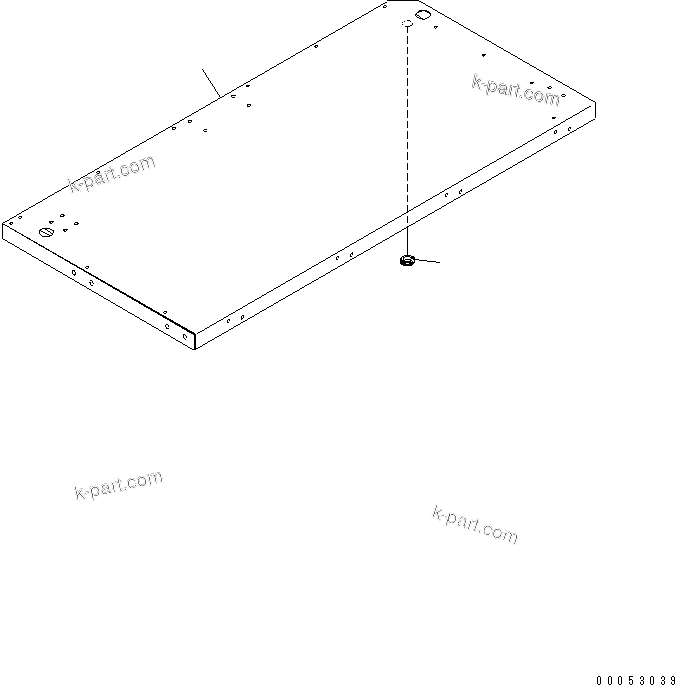 Komatsu parts book diagram for HD785-7 S/N 7001-8172: PLATFORM SUB ASS'Y (R.H.) (PLATFORM)(#7001-7168)