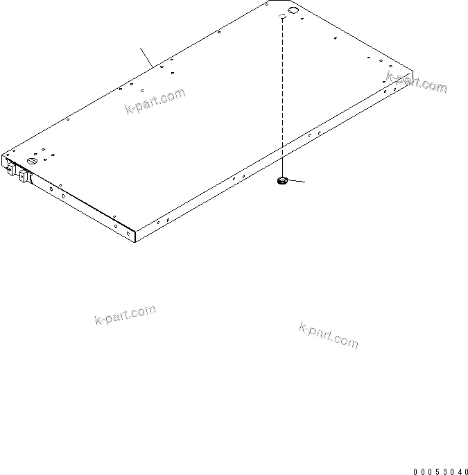 Komatsu parts book diagram for HD785-7 S/N 7001-8172: PLATFORM SUB ASS'Y (R.H.) (PLATFORM) (FOR ORBCOM)(#7001-7168)