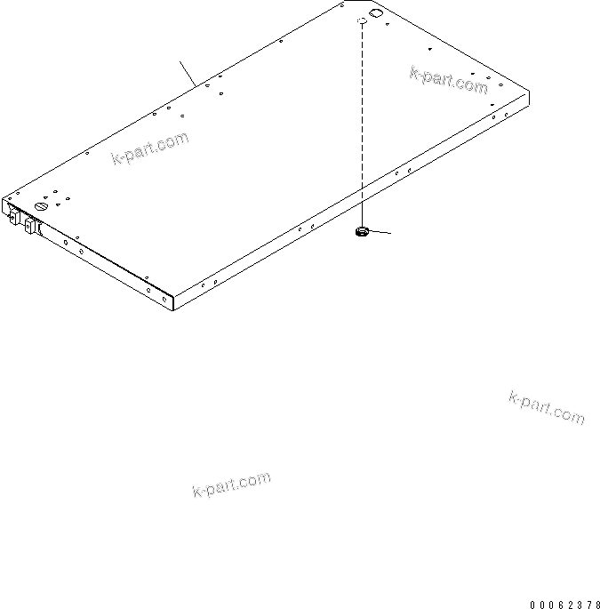 Komatsu parts book diagram for HD785-7 S/N 7001-8172: PLATFORM SUB ASS'Y (R.H.) (PLATFORM) (FOR ORBCOM AND PAYLOAD METER)(#7001-7168)