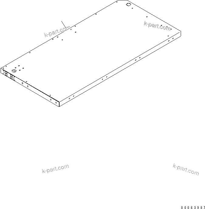 Komatsu parts book diagram for HD785-7 S/N 7001-8172: PLATFORM SUB ASS'Y (R.H.) (PLATFORM) (ORBCOM)(#7169-)