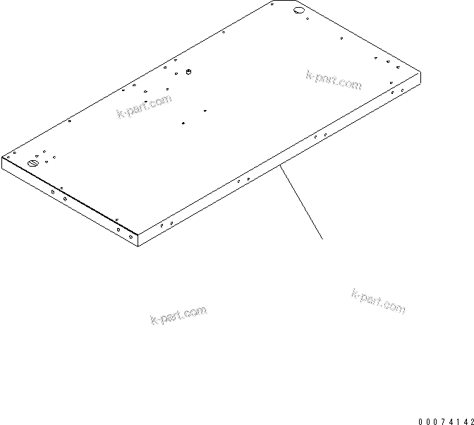 Komatsu parts book diagram for HD785-7 S/N 7001-8172: PLATFORM SUB ASS'Y (R.H.) (PLATFORM) (AUTO GREASE)(#7169-)
