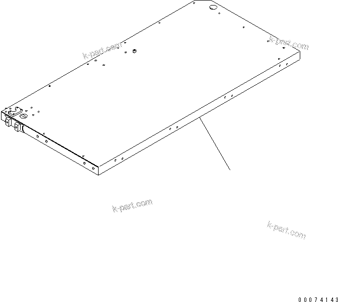 Komatsu parts book diagram for HD785-7 S/N 7001-8172: PLATFORM SUB ASS'Y (R.H.) (PLATFORM) (ORBCOM AND AUTO GREASE)(#7169-)