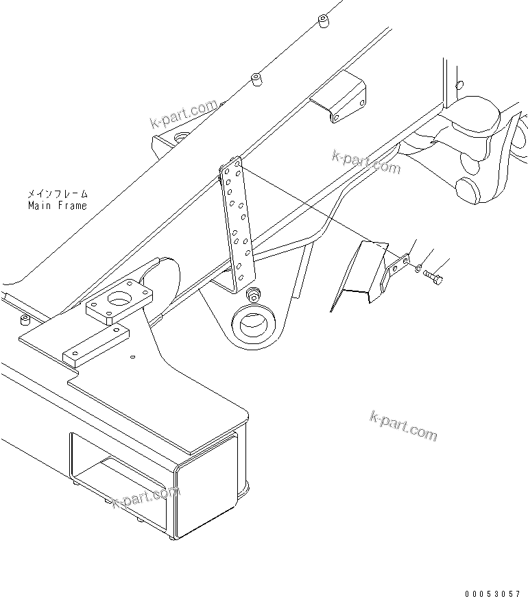 Komatsu parts book diagram for HD785-7 S/N 7001-8172: FIRE PROTECTION (STEERING PIPING PROTECTION) (WITHOUT SIDE COVER)(#7001-7168)