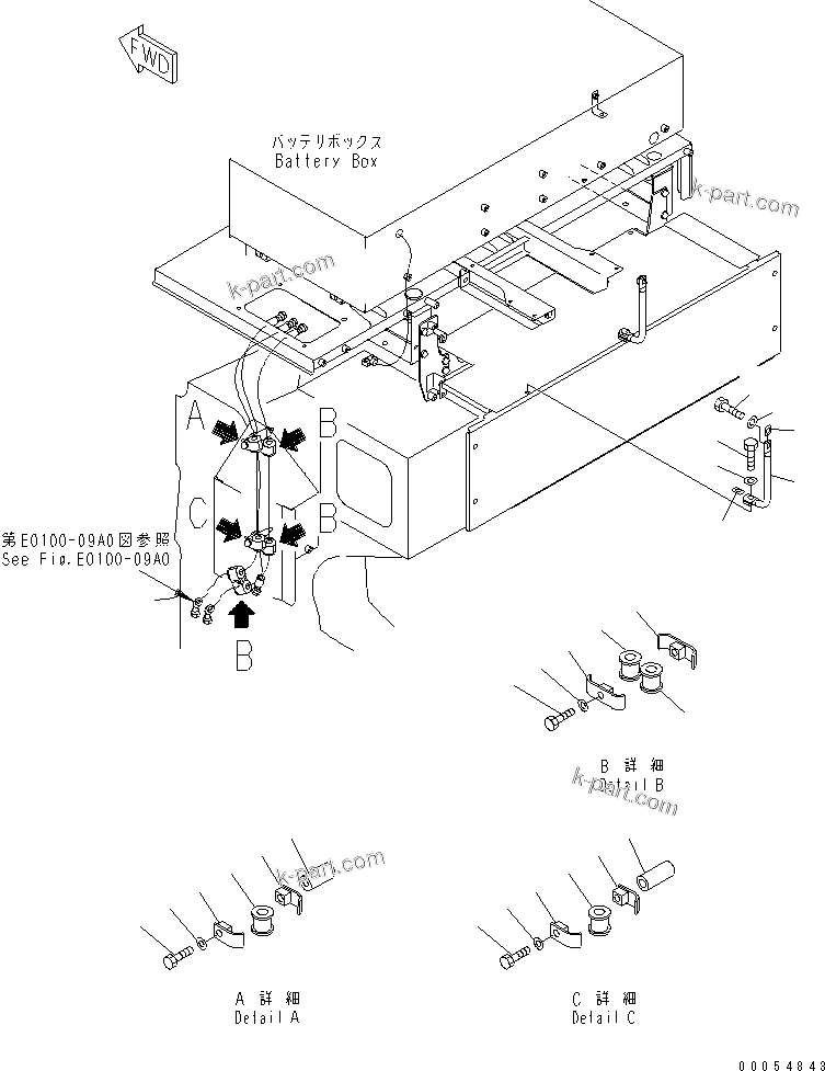 Komatsu parts book diagram for HD785-7 S/N 7001-8172: FIRE PROTECTION (BRAKE LINE)(#7001-7045)