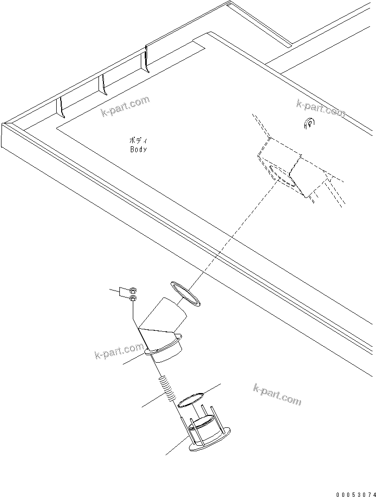 Komatsu parts book diagram for HD785-7 S/N 7001-8172: EXHAUST BOX(#7001-)