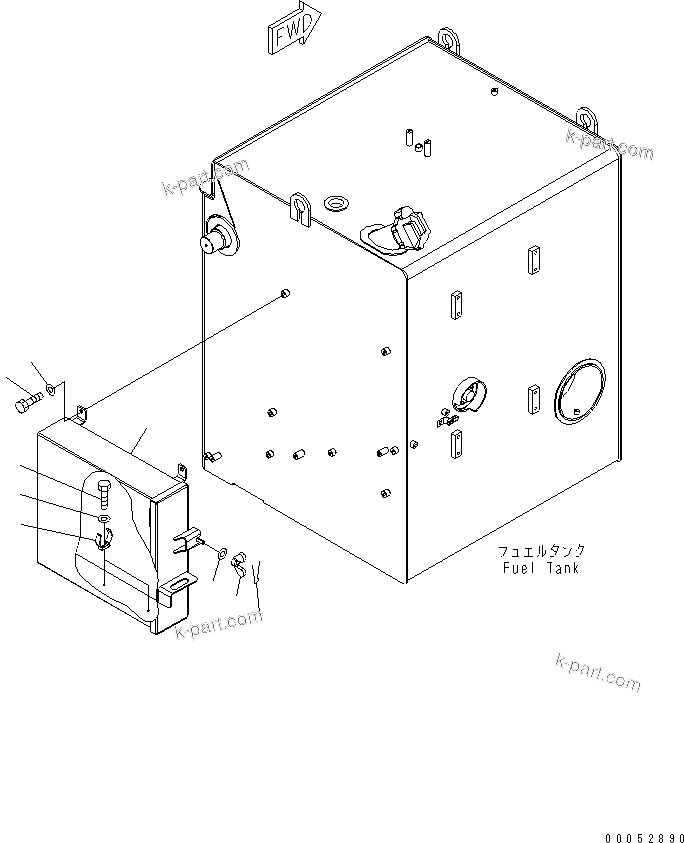 Komatsu parts book diagram for HD785-7 S/N 7001-8172: TOOL BOX UNIT(#7001-)