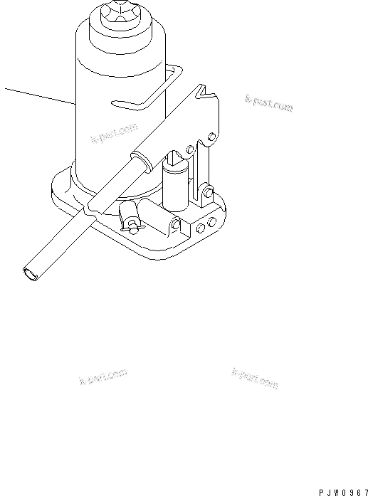 Komatsu parts book diagram for HD785-7 S/N 7001-8172: JACK UNIT (30TON)(#7001-)
