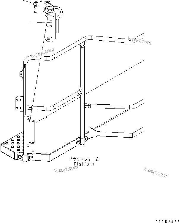 Komatsu parts book diagram for HD785-7 S/N 7001-8172: FIRE EXTINGUISHER (ENGLISH)(#7001-)