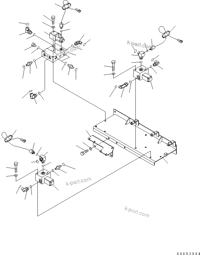 Komatsu parts book diagram for HD785-7 S/N 7001-8172: ABS/ASR CHASSIS (ASR ? VALVE) (INNER PARTS) (1/2)(#7001-)