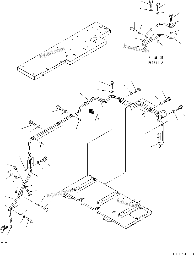 Komatsu parts book diagram for HD785-7 S/N 7001-8172: BATTERY ISOLATOR SWITCH (CABLE)(#7169-)