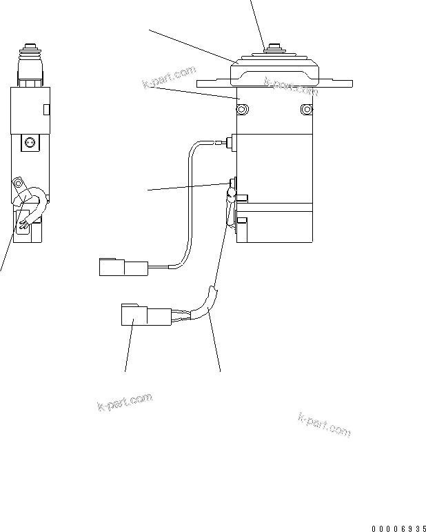 Komatsu parts book diagram for HD785-7 S/N 7001-8172: ELECTRIC LEVER(#7001-)