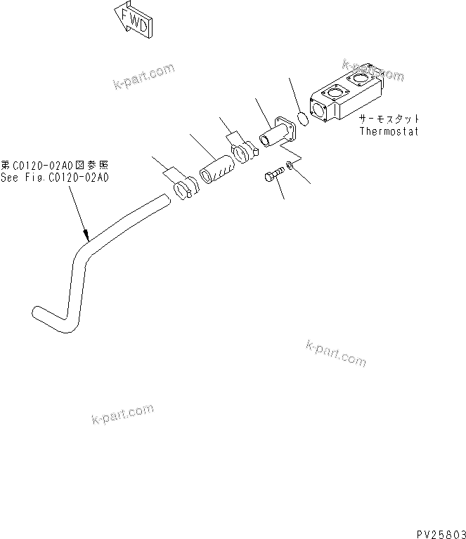 Komatsu parts book diagram for HD985-5 S/N 1021-UP: ENGINE MOUNTING (3/3)