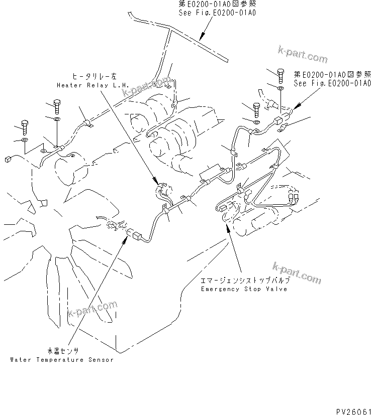 Komatsu parts book diagram for HD985-5 S/N 1021-UP: ELECTRICAL SYSTEM (3/7) (ENGINE SUB ASS'Y) (ELECTRICAL GOVERNOR)