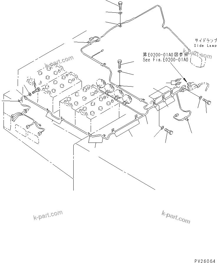Komatsu parts book diagram for HD985-5 S/N 1021-UP: ELECTRICAL SYSTEM (5/7) (PLATFORM R.H.) (ELECTRICAL GOVERNOR)